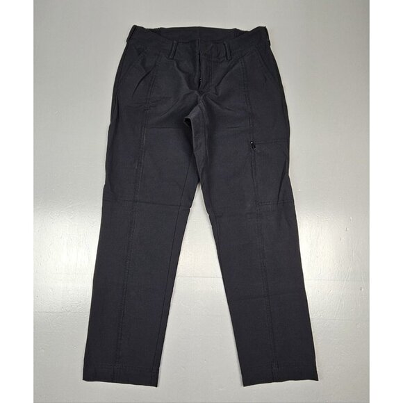 Athleta Pants Womens‎ Size 4 Black Mid Rise Brooklyn Ankle Side Zip Pocket. - Picture 1 of 7